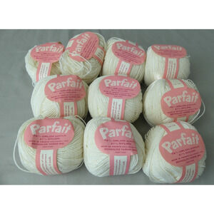 Parfait Reynolds Yarn White #1201 Orlon Acrylic & Nylon 1 oz France Lot 8+ Balls